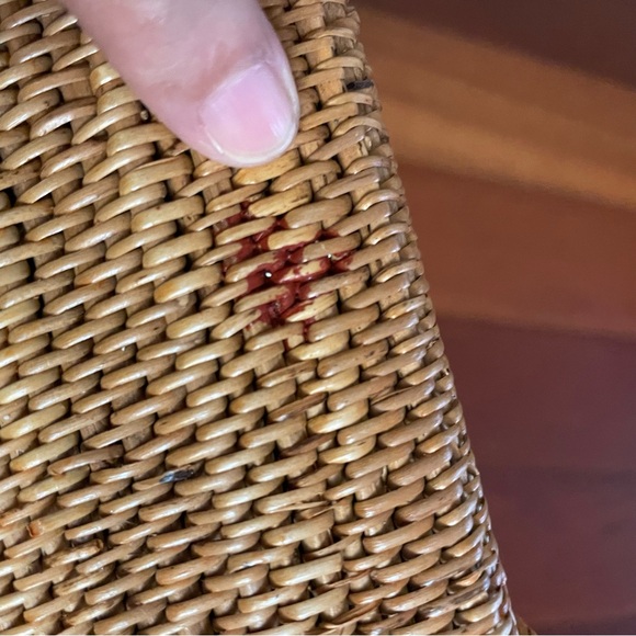 Amerii Rattan Crossbody Bag Purse Boho Balinese Indonesian Artisanal READ B14 - Picture 13 of 13